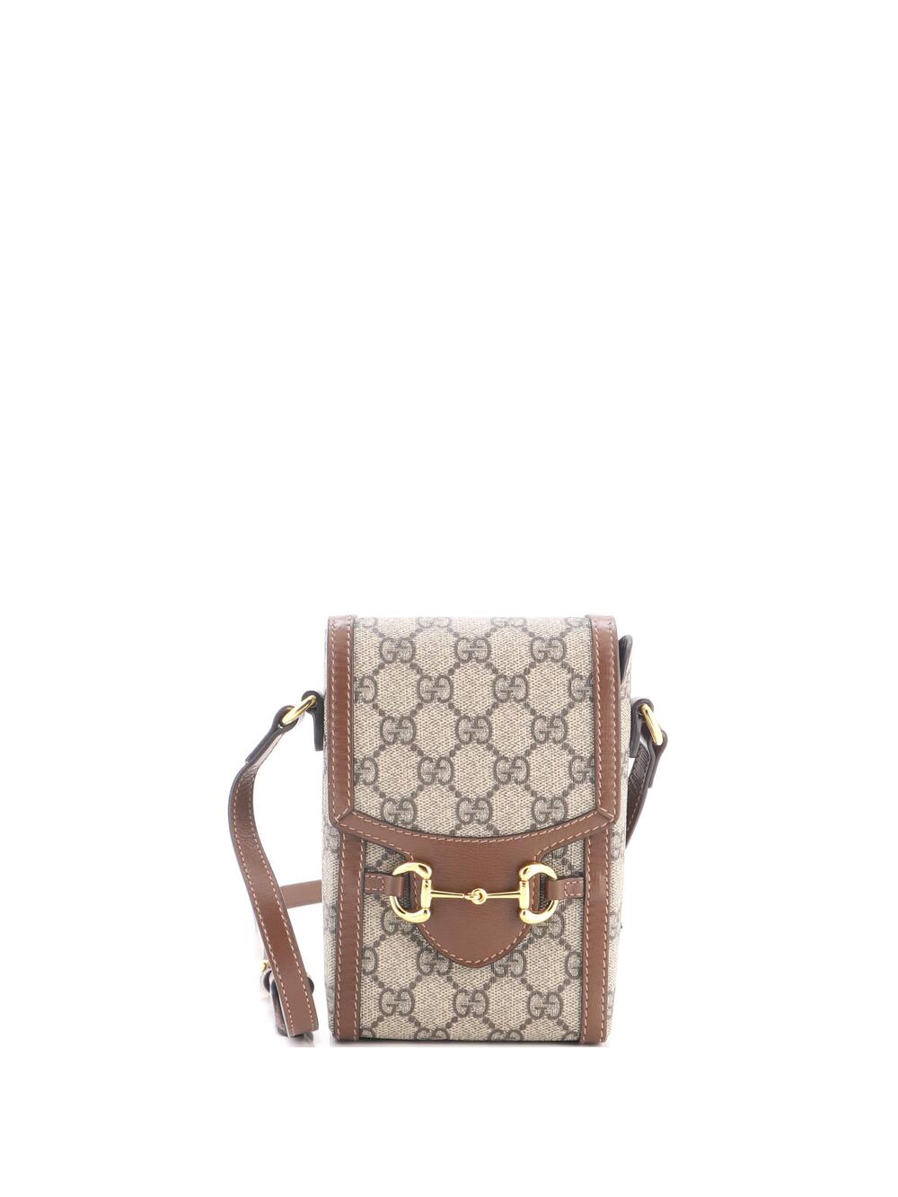 Gucci Horsebit Crossbody Bag Gg Coated #339267G98B